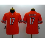nike youth nfl jerseys chicago bears #17 jeffery orange[nike limited]