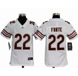 nike youth nfl jerseys chicago bears #22 matt forte white[nike]