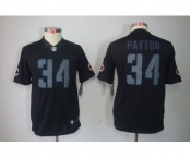 nike youth nfl jerseys chicago bears #34 payton black[nike impact limited]
