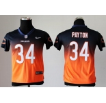 nike youth nfl jerseys chicago bears #34 walter payton blue-orange[nike drift fashion][second version]
