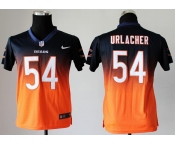 nike youth nfl jerseys chicago bears #54 urlacher blue-orange[nike drift fashion][second version]