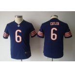 nike youth nfl jerseys chicago bears #6 cutler blue[nike]