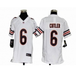nike youth nfl jerseys chicago bears #6 cutler white[nike]