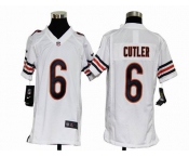 nike youth nfl jerseys chicago bears #6 cutler white[nike]