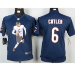 nike youth nfl jerseys chicago bears #6 jay cutler blue[portrait fashion]