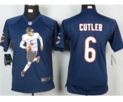 nike youth nfl jerseys chicago bears #6 jay cutler blue[portrait fashion]