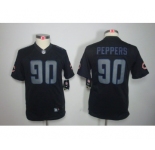 nike youth nfl jerseys chicago bears #90 peppers black[nike impact limited]