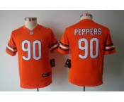 nike youth nfl jerseys chicago bears #90 peppers orange[nike limited]