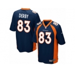 Men Nike Denver Broncos #83 A.J. Derby Game Navy Blue Alternate NFL Jersey