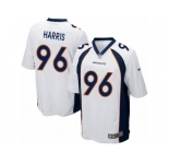 Men Nike Denver Broncos #96 Shelby Harris Game White NFL Jersey