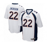Men's Denver Broncos #22 Kareem Jackson Game White Football Jersey