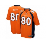 Men's Denver Broncos #80 Jake Butt Nike Orange 2017 Draft Pick Game Jersey