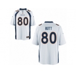 Men's Denver Broncos #80 Jake Butt Nike White 2017 Draft Pick Game Jersey
