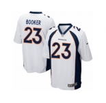 Men's Nike Denver Broncos #23 Devontae Booker Game White NFL Jersey