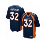 Men's Nike Denver Broncos #32 Andy Janovich Game Navy Blue Alternate NFL Jersey