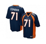 Men's Nike Denver Broncos #71 Donald Stephenson Game Navy Blue Alternate NFL Jersey