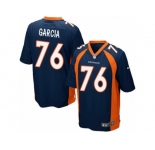 Men's Nike Denver Broncos #76 Max Garcia Game Navy Blue Alternate NFL Jersey