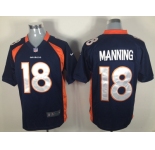 nike nfl jerseys denver broncos #18 manning blue[game]