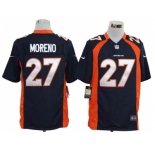 nike nfl jerseys denver broncos #27 moreno blue[game]
