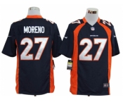 nike nfl jerseys denver broncos #27 moreno blue[game]