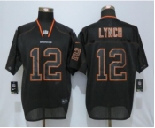 Men Nike Denver Broncos #12 Paxton Lynch Lights Out Black Elite Jerseys