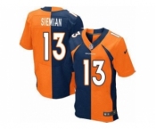 Men Nike Denver Broncos #13 Trevor Siemian Elite Team Alternate Two Tone NFL Jersey