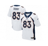 Men Nike Denver Broncos #83 A.J. Derby Elite White NFL Jersey