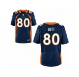 Men's Denver Broncos #80 Jake Butt Nike Blue 2017 Draft Pick Elite Jersey