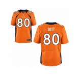 Men's Denver Broncos #80 Jake Butt Nike Orange 2017 Draft Pick Elite Jersey