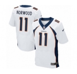 Men's Nike Denver Broncos #11 Jordan Norwood Elite White NFL Jersey