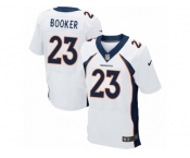 Men's Nike Denver Broncos #23 Devontae Booker Elite White NFL Jersey