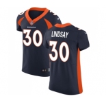Men's Nike Denver Broncos #30 Phillip Lindsay Navy Blue Alternate Vapor Untouchable Elite Player NFL Jersey