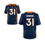 Men's Nike Denver Broncos #31 Justin Simmons Elite Navy Blue Alternate NFL Jersey