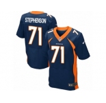 Men's Nike Denver Broncos #71 Donald Stephenson Elite Navy Blue Alternate NFL Jersey