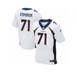 Men's Nike Denver Broncos #71 Donald Stephenson Elite White NFL Jersey