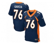 Men's Nike Denver Broncos #76 Max Garcia Elite Navy Blue Alternate NFL Jersey