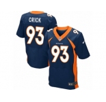 Men's Nike Denver Broncos #93 Jared Crick Elite Navy Blue Alternate NFL Jersey