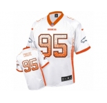 Men's Nike Denver Broncos #95 Derek Wolfe Elite White Drift Fashion NFL Jersey