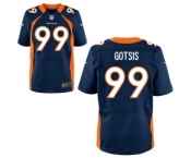 Men's Nike Denver Broncos #99 Adam Gotsis Elite Navy Blue Alternate NFL Jersey