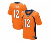 Nike Denver Broncos #12 Paxton Lynch Orange Team Color Men's Stitched NFL New Elite Jersey[Lynch]