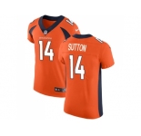 Nike Denver Broncos #14 Courtland Sutton Orange Team Color Men Stitched NFL Vapor Untouchable Elite Jersey