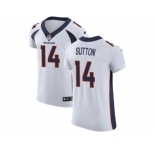 Nike Denver Broncos #14 Courtland Sutton White Men Stitched NFL Vapor Untouchable Elite Jersey