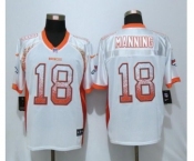 Nike Denver Broncos #18 Peyton Manning White Men's Stitched NFL Elite Drift Fashion Jersey