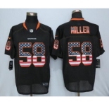 Nike Denver Broncos #58 Von Miller USA Flag Fashion Black Jerseys[Elite]