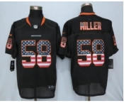 Nike Denver Broncos #58 Von Miller USA Flag Fashion Black Jerseys[Elite]