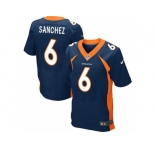 Nike Denver Broncos #6 Mark Sanchez Navy Blue Alternate Men's Stitched NFL New Elite Jersey