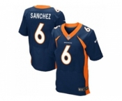 Nike Denver Broncos #6 Mark Sanchez Navy Blue Alternate Men's Stitched NFL New Elite Jersey