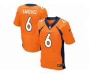 Nike Denver Broncos #6 Mark Sanchez Orange Team Color Men's Stitched NFL New Elite Jerse