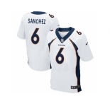 Nike Denver Broncos #6 Mark Sanchez White Men's Stitched NFL New Elite Jersey