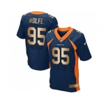 Nike Denver Broncos #95 Derek Wolfe Navy Blue Alternate Men's Stitched NFL New Elite Gold Jersey